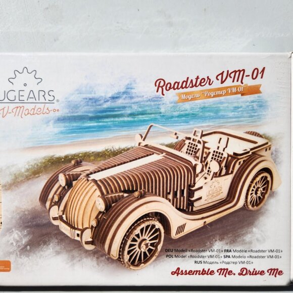 NEW UGEARS Car Roadster Vehicle Model 3D Wooden Puzzle Craft Project Brand new M - Picture 11 of 16